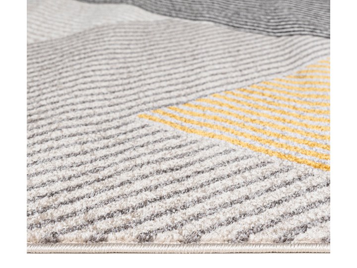 Nowoczesny Dywan Geometryczny Design Szary Żółty Elefanta 67899 Syntetyk Juta 80x150 cm Prostokątny Dywany Pomieszczenie Pokój przedszkolaka Kategoria Dywany