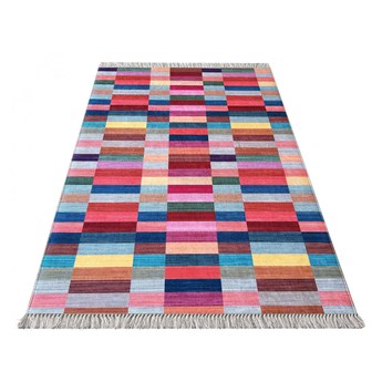 Kolorowy dywan w kratkę - Aknala 3X