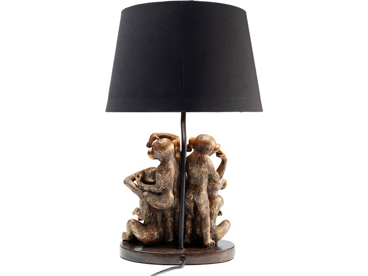 Lampa stołowa Animal Five Monkeys Ø31x48 cm Kategoria Lampy stołowe Kolor Czarny
