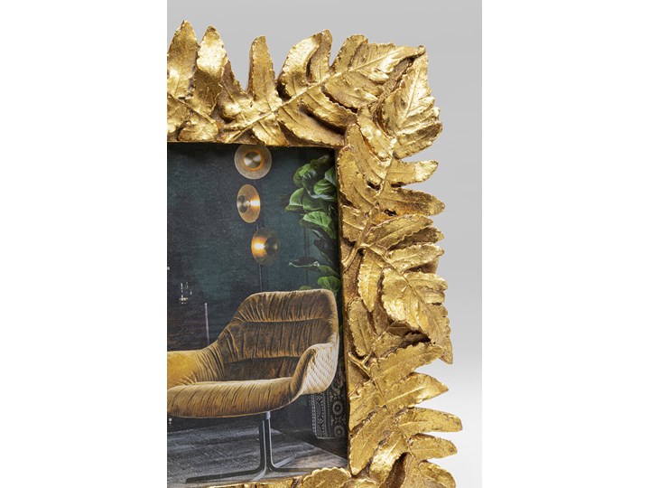 Ramka na zdjęcia Leaves 20x24 cm złota Kolor Złoty Kategoria Ramy i ramki na zdjęcia