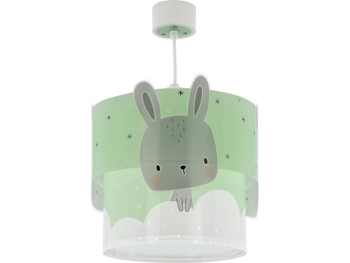 Dalber 61152H - Żyrandol dziecięcy BUNNY 1xE27/60W/230V zielony