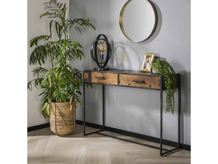 Konsola Blend 110x35 cm gunmetal Szerokość 110 cm Kategoria Konsole