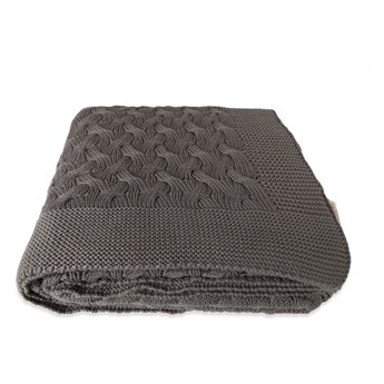 Brązowy bawełniany koc Homemania Decor Soft, 130x170 cm