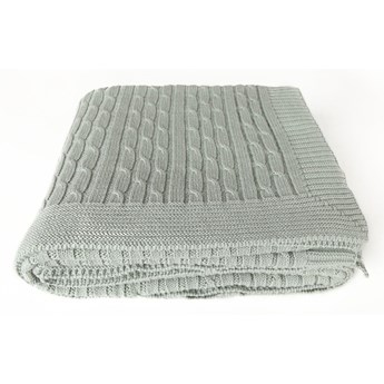 Jasnozielony bawełniany koc Homemania Decor Soft, 130x170 cm
