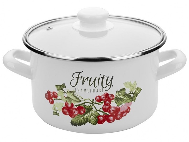GARNEK EMALIOWANY PROSTY KALINA Z/P 24CM 5,6L kod: 000-GAR-24KALINA