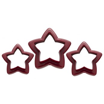 WYKRAWACZE DO CIASTEK PASTELOVE 3SZT STAR BORDOWY BN2021 kod: 40S-WYK-PD3304