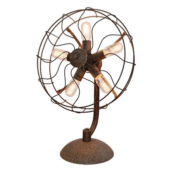 Lampa stołowa Fan w formie wentylatora w stylu industrialnym