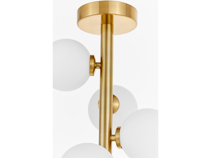 NOWOCZESNA LAMPA SUFITOWA MOSIĘŻNA PETRICA W7 Nieregularne Mosiądz Lampa designerska Metal Szkło Ilość źródeł światła 7 źródeł