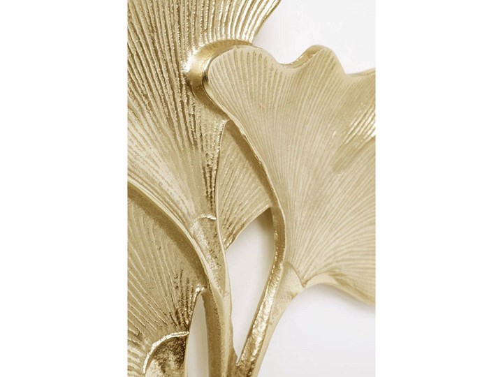 Dekoracja ścienna Ginkgo 38x36 cm złota Kolor Biały Kategoria Dekor ścienny