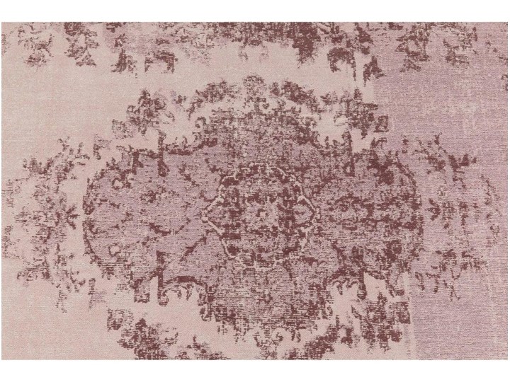 Dywan Kelim Ornament 170x240 cm różowy Prostokątny Dywany Poliester Bawełna Kolor Biały