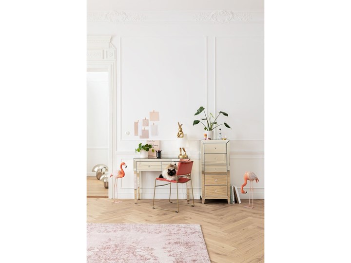 Dywan Kelim Ornament 170x240 cm różowy Wzór Orientalny Bawełna Dywany Prostokątny Poliester Kolor Biały