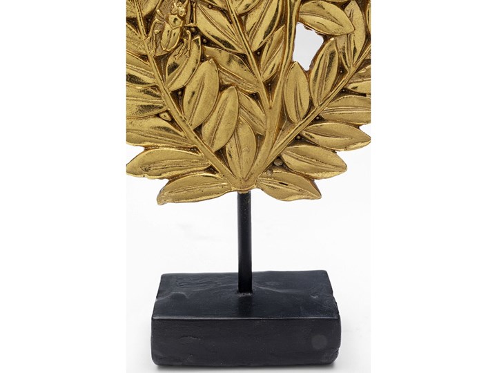 Figurka dekoracyjna Leaves 14x30 cm złota Kolor Złoty