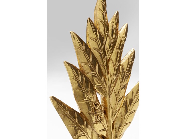 Figurka dekoracyjna Leaves 15x25 cm złota Kolor Złoty Kategoria Figury i rzeźby