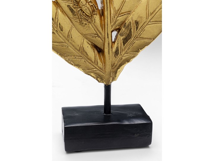 Figurka dekoracyjna Leaves 15x25 cm złota Kolor Złoty