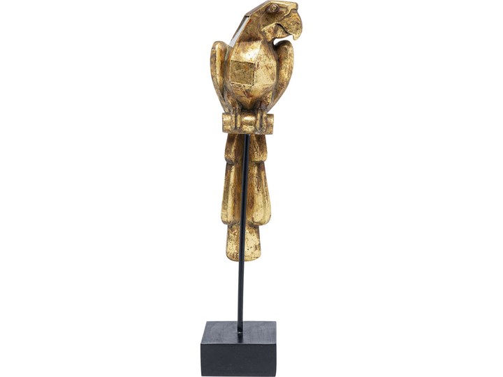 Figurka dekoracyjna Parrot 53 cm złota postarzana - lustrzana Kolor Złoty
