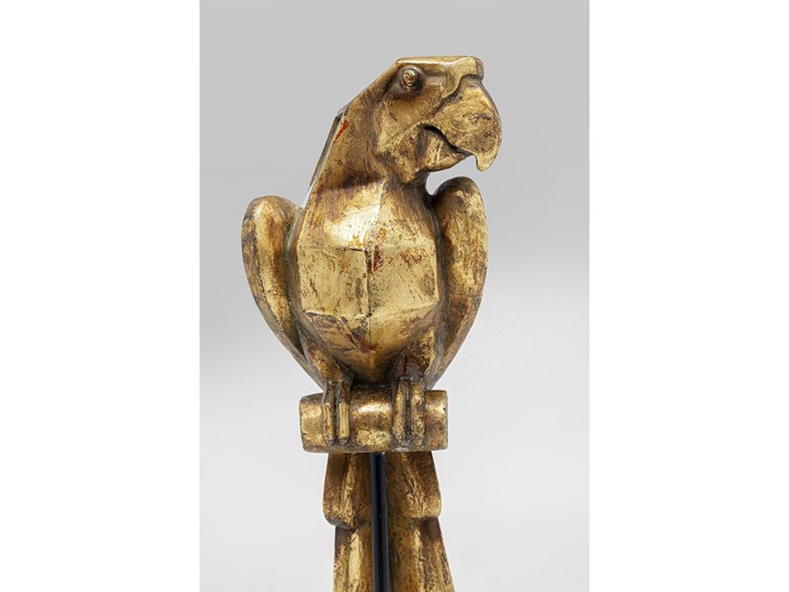 Figurka dekoracyjna Parrot 53 cm złota postarzana - lustrzana Kolor Złoty Kategoria Figury i rzeźby