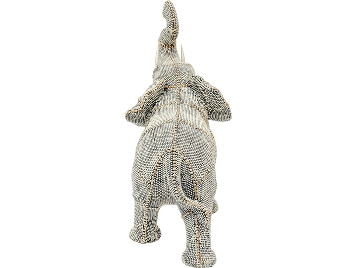 Figurka dekoracyjna Walking Elephant Pearls 29x27 cm kolorowa Tworzywo sztuczne Zwierzęta Kategoria Figury i rzeźby