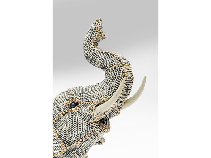 Figurka dekoracyjna Walking Elephant Pearls 29x27 cm kolorowa Tworzywo sztuczne Kategoria Figury i rzeźby Zwierzęta Kolor Biały