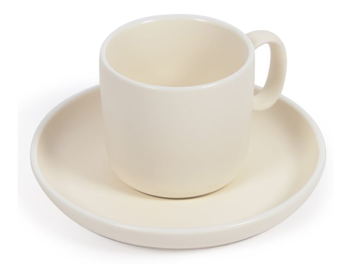 Filiżanka do kawy ze spodkiem Roperta z beżowej porcelany Filiżanka ze spodkiem Kolor Beżowy Porcelana Kategoria Filiżanki