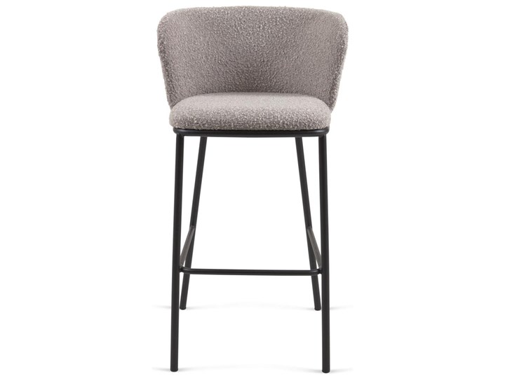 Hoker Ciselia 54x102 cm jasnoszary - nogi czarne Metal Drewno Pomieszczenie Kuchnia