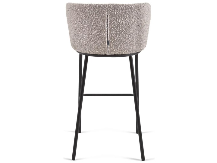 Hoker Ciselia 54x102 cm jasnoszary - nogi czarne Metal Kategoria Krzesła kuchenne Drewno Pomieszczenie Kuchnia