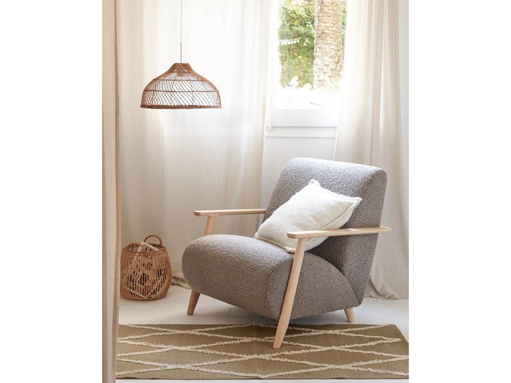 Klosz Dyara Ø43x23 cm rattan naturalny Lampa z kloszem Kategoria Lampy wiszące