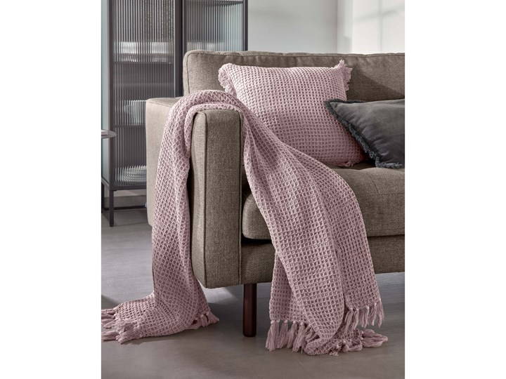 Koc Shallow ciemnoróżowy 130 x 170 cm Bawełna 130x170 cm Kategoria Koce i pledy