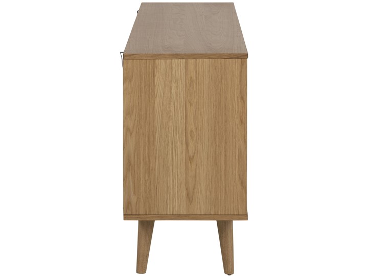 Komoda Egidio 150x75 cm brązowa Płyta meblowa Drewno Szerokość 150 cm Głębokość 40 cm Z szafkami Styl Minimalistyczny
