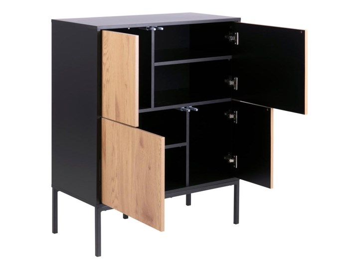 Komoda Favors 80x103 cm Metal Kategoria Szafki i regały Płyta MDF Płyta meblowa Płyta laminowana Kolor Biały