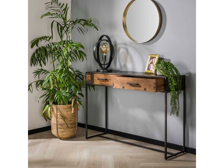 Konsola Blend 110x35 cm gunmetal Szerokość 110 cm Kategoria Konsole