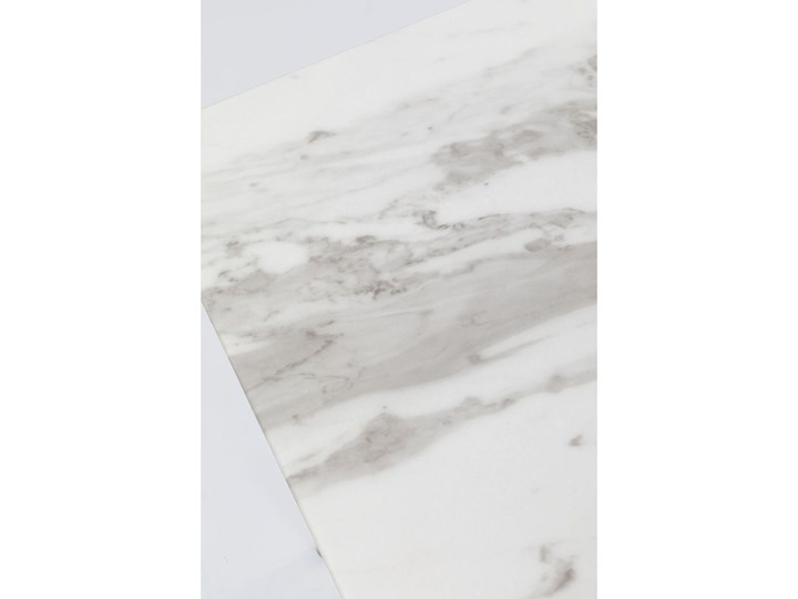 Konsola South Beach 120x45 cm biała Szerokość 120 cm Płyta MDF Stal nierdzewna Szkło Kolor Szary