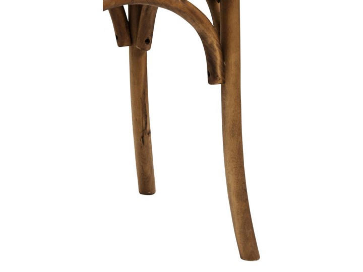 Krzesło Antoinette 43x89 cm naturalne Drewno Styl Tradycyjny Rattan Model Krzesła krzyżak