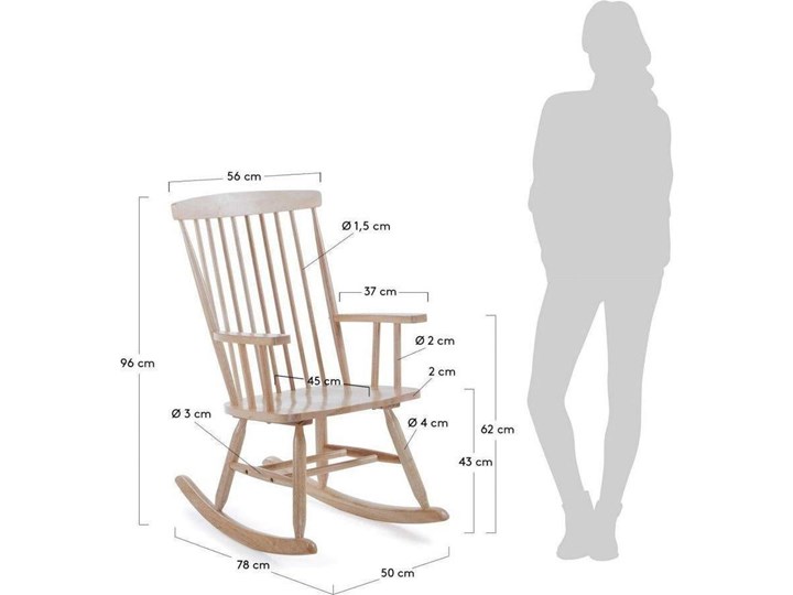 Fotel bujany Tenzo drewniany Drewno Kategoria Krzesła kuchenne Model Krzesła DSW/Enzo