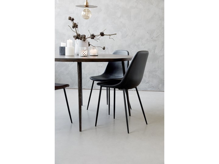Krzesło Forms 43x84 cm czarne Metal Kolor Biały