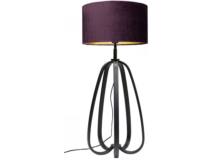 Lampa stołowa Loop 31x64 cm Kategoria Lampy stołowe Tkanina Stal Tworzywo sztuczne Kolor Fioletowy