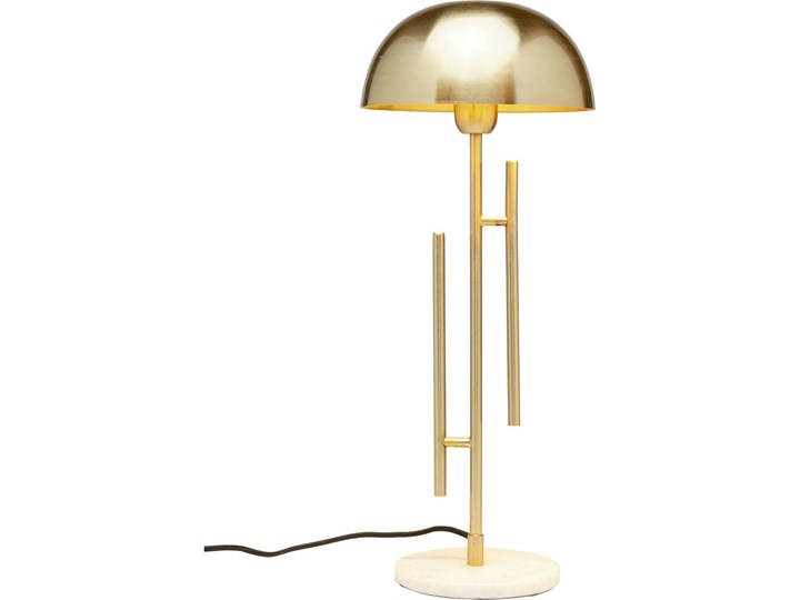 Lampa stołowa Solo Brass 22x55 cm złota Stal Kolor Złoty Lampa z kloszem Kategoria Lampy stołowe