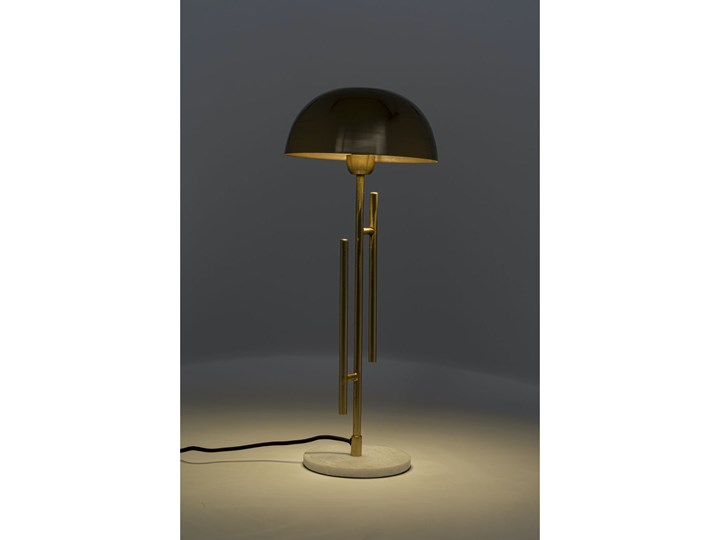 Lampa stołowa Solo Brass 22x55 cm złota Kolor Złoty Stal Lampa z kloszem Kategoria Lampy stołowe