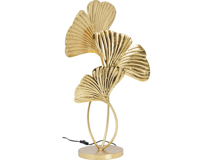 Lampa stołowa Yuva 44x76 cm złota Kolor Złoty Lampa dekoracyjna Kolor Biały