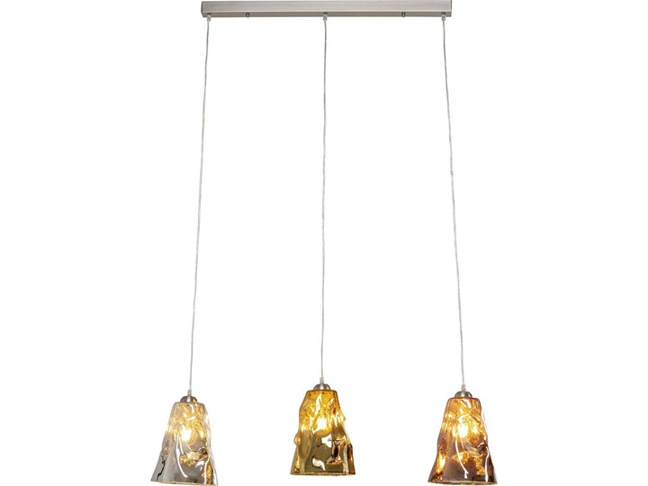 Lampa wisząca Crumble Tricolore 99x150 cm Szkło Stal Metal Kolor Wielokolorowy Ilość źródeł światła 3 źródła