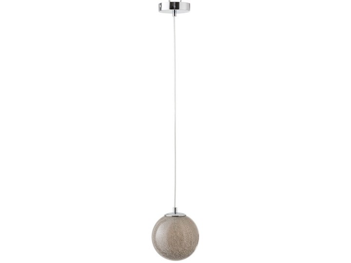 Lampa wisząca Dany ∅15x151 cm szara Metal Lampa z kloszem Szkło Lampa kula Kategoria Lampy wiszące
