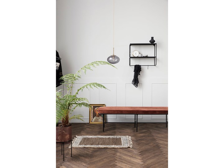 Lampa wisząca Opal ∅22x17 cm transparentna szara Metal Szkło Kategoria Lampy wiszące Lampa z kloszem Ilość źródeł światła 1 źródło