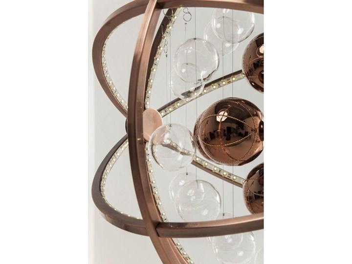 Lampa wisząca Universum LED ∅48x150 cm miedziana Stal Szkło Metal Styl Industrialny