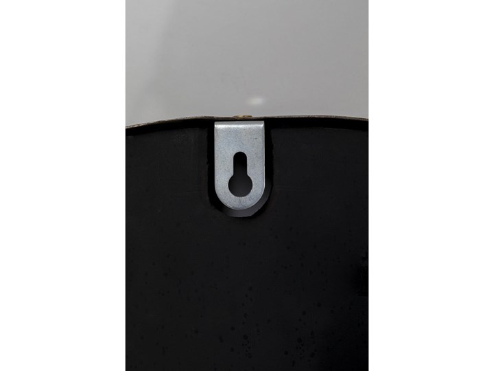 Lustro Lens Ø60 cm czarne Ścienne Lustro z ramą Okrągłe Pomieszczenie Sypialnia