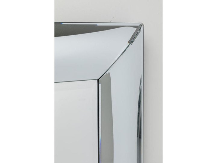 Lustro wiszące Bounce Rectangular 80x120 cm srebrne Prostokątne Pomieszczenie Salon Lustro bez ramy Ścienne Pomieszczenie Przedpokój