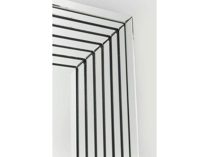 Lustro wiszące Linea Rectangular 200x100 cm srebrne Lustro z ramą Ścienne Prostokątne Kolor Srebrny