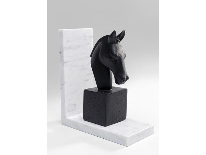 Podpórki na książki Horse 36x21 cm czarno-białe Kolor Czarny