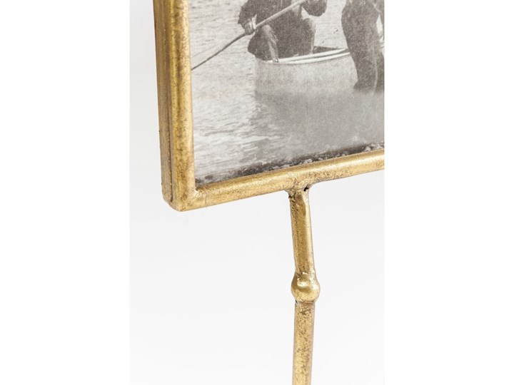Ramka Duck Feet pozioma 19x38 cm złota Ramka na zdjęcia Drewno Szkło Kolor Biały