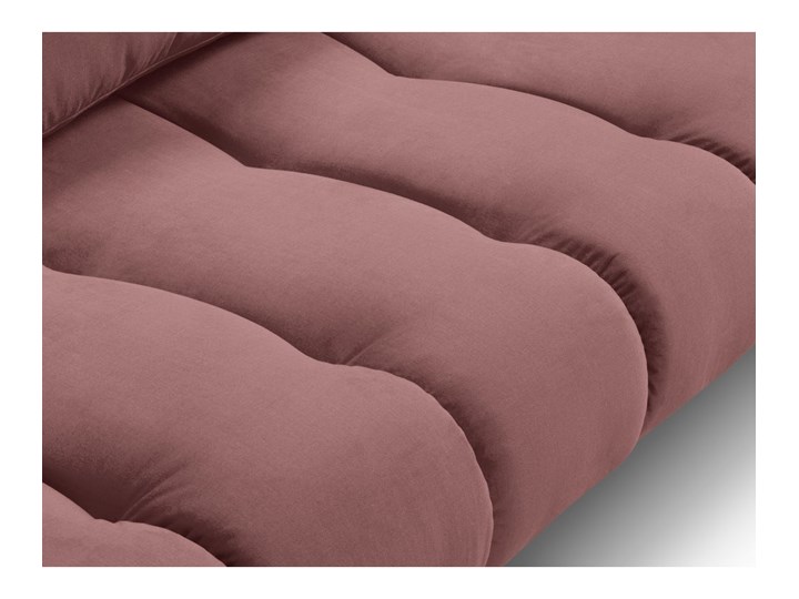 Sofa 3-os. Malvin 220 cm różowa nogi złote Stała konstrukcja Kolor Różowy Kategoria Sofy i kanapy