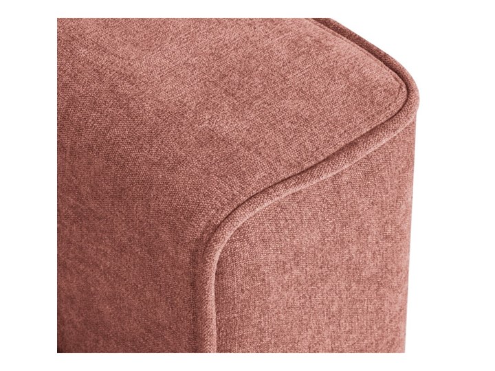 Sofa rozkładana 3-osobowa Dunas 233 cm różowa nogi złote Głębokość 102 cm Stała konstrukcja Kategoria Sofy i kanapy