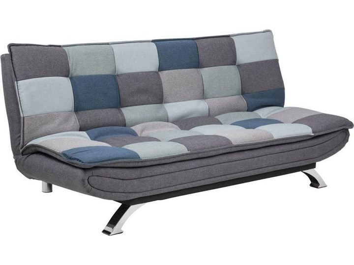 Sofa rozkładana Eveline 196x98-123 cm kolorowa patchwork Głębokość 98 cm Styl Vintage Stała konstrukcja Kolor